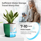 T4U 6 Inch Self Watering Pots for Indoor Plants, 4 Pack Self Watering Planter, Self Watering Pot with Reservoir, Small Self Watering Pots for Plants, African Violets (4 Pack, 6", Translucent Green)
