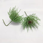 Mini Small Artificial Air Plants, Look Real Succulants Plant Faux Greenery Bromeliads for Garden Home Office Decoration (Green and Red)