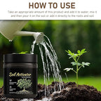 2 Pack 200g Soil Activators, Organic Soil Activators and Plant Fertilizers, Premium Soil Activated Treasure, Water-Soluble Formula, Promoting Growth for Vegetables & All Plants