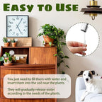 10 Pcs Plant Watering Cans,Plant Watering Globes,Plant Self-Watering Bulbs,Plastic Plant Automatic Water Devices for Indoor Outdoor Potter Plants