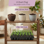 Rosy Soil Seedling Seed Starter Soil - Peat-Free Organic Potting Mix for Seeds, Cuttings, Microgreens- w/Worm Castings, Root-Boosting Biochar, Less Prone to Gnats, for Germination, Propagation - 4qt