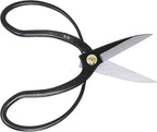 KAKURI Bonsai Scissors Long Blade Made in Japan 8", Japanese Carbon Steel Blade, Large Okubo Shears for Bonsai and Garden Use