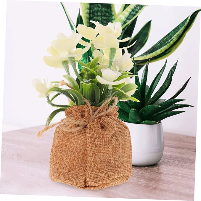 MAGICLULU Realistic Faux Phalaenopsis Artificial Orchid Flowers Potted Decoration for Home Office Bedroom No Watering Fake Orchid Plant for Living Room Balcony Bathroom