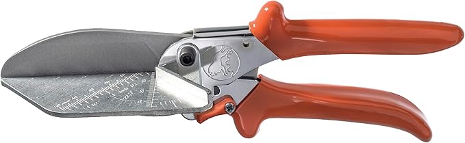 Original LÖWE Mitre Scissors 3.304/HÜ with Lever Transmission and 45° Stops, for Professional use in Industry and Crafts, Suitable for mitre cuts in Flat Hard Strips