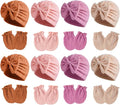 Newborn Baby Girl Hats Mittens Set Cotton Hospital Bow Hat Beanies Caps Gloves for New Born Girls 0-6 Months