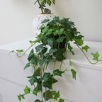 Fake English Ivy Artificial Plants with Pots - Realistic Artificial Silk Ivy Vines, Faux Plants Indoor Home Decor, Low Maintenance Hanging Plant Decoration