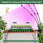 YAUNGEL Seed Starter Tray, Super Thicken 160 Cells Seed Starter Kit with Humidity Dome Durable Seeding Starting Trays for Greenhouse Germination Trays Green, 4 Pack