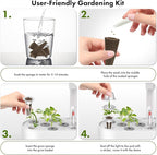 LYKOCLEAN Low-calorie Salad Seed Pods for AeroGarden, Ahopegarden, iDOO Hydroponics Growing System, 350 Seeds+ Including American Fast Lettuce, Buttercrunch Lettuce, Red Tomato, Golden Tomato (7-Pods)