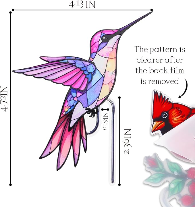 Hummingbird Gifts for Women, 2Pcs Hanging Plant Planter for Indoor Outdoor Garden, Mothers Day Birthday Gifts for Mom Grandma from Daughter Son, Bird Lover Plant Pots Accessories