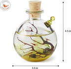 Shrimp Bubble Self-Sustaining Ecosystem - Natural. Contains Live Opae Ula Shrimp