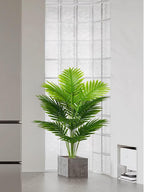 Artificial Plant in Pot Fake Tree Trunks Leaves Faux Potted for Indoor Outdoor Modern Decoration Home Office Living Room Bedroom Balcony Housewarming Gift (80cm Tall Palm)