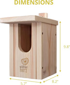 Wildlife Heart I Bird Nestheline Deals Made of Solid Wood - Screwed, Nesting Boxes for Birds, Nesting Box red throats, Bird House Incubator for Birds, birded Box Weatherproof