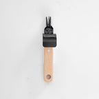 Wazakura Japanese Weeding Fork – Dual Prong Root Remover Tool for Dandelions & Thistles – Deep Root Extractor with Comfortable Wooden Handle – Durable Steel Garden Tool, Made in Japan