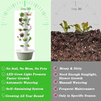 Hydroponic Tower Growing System, Vertical Garden, Suitable for Indoor and Greenhouse, Grow Herbs and Vegetables, Houseplant Farming with Water Circulation and Automatic Timer,9 Layer