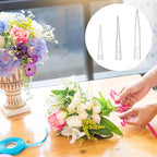 Plastic Flower Stems Tubes, 30 Pcs Clear Pointed End Floral Tubes Posy Picks for DIY Cake Decoration Flower Arrangement Craftsmanship (3 Sizes Large, Medium, Small)