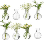 Plastic Propagation Vases (8 Bulbs),Desktop Plant Terrarium for Indoor Plants - Hydroponics Containers for Home Office Desk Decor, mini Gardening Gifts for Women Who Love Plants (8PCS)