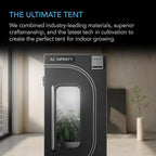 AC Infinity CLOUDLAB 722, Advance Grow Tent 2x2, Thickest 1" Poles, 2000D Mylar Canvas, Lab-Tested Highest Reflectivity, Largest Zipper Window, Controller Mount Plate, 24" x 24" x 72" Indoor Growing