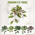 Hollyone Fake Plants 6 Pack Artificial Plants Indoor Faux Plant Small Fake Potted Plant for Home Aesthetic Living Room Bathroom Desk Shelf Office Decor