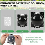 Tree Root Growing Box, Air Layering Pods Propagation Kit, Reusable Half Transparent Plants Asexual Reproduction Grafting Ball with Zip Ties for Fast Propagation Plants (6pcs Meidum + 6pcs Large)
