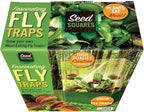 Unique Gardener Grow Your Own Venus Fly Trap, Complete Adults Square Terrarium Starter Kit to Plant Fascinating Man Eating Fly Traps, Includes All Supplies for Indoor Flytrap Terrariums