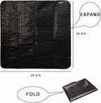 BIUWING 2PCS Indoor Plant Transplanting Repotting Mat Foldable Garden Work Cloth Waterproof Thicken Gardening Mat, Black (26.8" x 26.8")