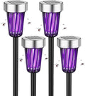 2026 Mosquito Repellent Outdoor Patio Solar Bug Zapper Outdoor Mosquito Zapper for Moths,Gnats,Flies,Small Flying Insect,Electric Fly Zapper for Backyard,Garden,Gnat Killer for Flower Beds,Walkway4PCS