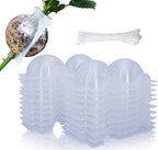 MIIIM 20 PCS Air Layering Propagation Kit with Zip Ties, Reusable Grafting Ball, Clear Air Layering Pods, Rooting Ball for Fast Propagation (Small)