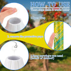 Qualirey 8 Pcs Fly Traps for Indoor Outdoor Hanging Fruit Fly Stick Trap Sticky Mosquito for Home Insect 10 x 2.5 Inches (Design-1,Yellow and Green)