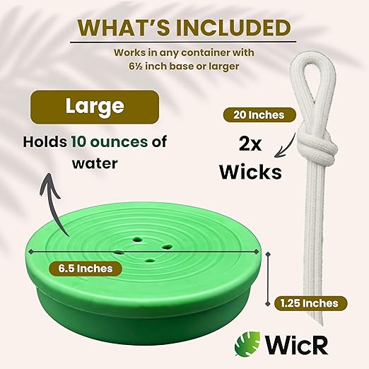 Self-Watering Planter Insert for Houseplants, Flower Pots and Hanging Baskets – Bottom Watering Reservoir with Wicking System – Prevents Over & Under Watering and Root Rot – Indoor/Outdoor – USA Made
