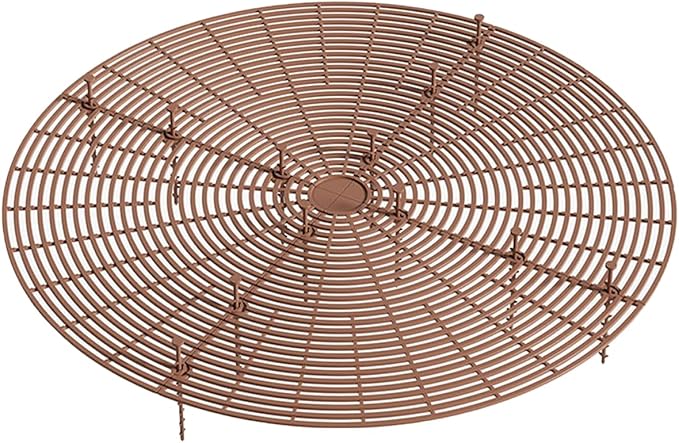 20.5 Inch Plant Pot Cover from Animals, Cuttable Plant Pot Grid with Stakes, Round Flower Pot Soil Cover Protector, Keep Cats Out of Potted Plants for Indoor Outdoor Protection