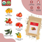 Heirloom Tomato Seed Pod Kit for AeroGarden, idoo, Ahopegarden, MUFGA with Red Heirloom/Golden Harvest Cherry Tomato, Roma/San Marzano/Yellow Pear Tomato - Hydroponics Supplies for Most Brand (7-pod)