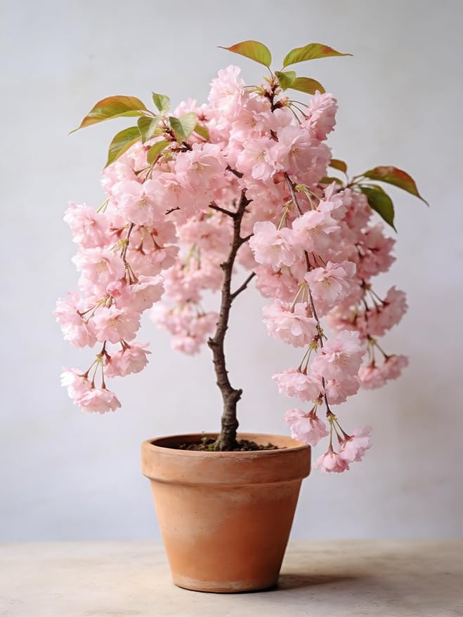 Weeping Prunus Blossoms Seeds for Planting, 46+ Rare Prunus Subhirtella Pendula Seeds, Non-GMO Heirloom Plants Seed for Home Garden Outdoor