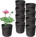 8Pack Lily Plant Pots for Pond, Thickened Nonwoven Plant Fabric Pots with Handles, Durable Breathe Reusable Fabric Plant Bags for Aquatic Plants, Potato, Carrot, Onion, Flower