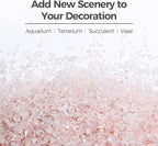 T4U Tumbled Chips Stones Crushed Crystal Quartz 1 LB, Irregular Shaped Gravel Pebble Healing Stone, DIY Smoothed Rocks for Potted Plant,Resin Art,Vase Fillers Aquarium Gravel Rocks (Light Rose)