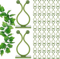 ALLWIN Plant Climbing Wall Clips - 120Pcs,Plant Hooks for Vines, Money Plant Clips (Green)