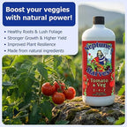 Neptune’s Harvest Organic Tomato & Vegetable Plant Fertilizer (2-4-2) - Liquid Plant Food w/Fresh Fish, Seaweed, Molasses, Yucca Extract, & Humic Acids - for Vegetable Garden (Quart (2 Pack))