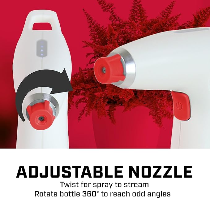 Chapin 75004: 1-Liter USB-C Battery Powered Electric Sprayer, Rechargeable, Portable Garden and Plant Sprayer, Mister, for Outdoor and Indoor Plants and Small Gardens, Handheld Powered, White