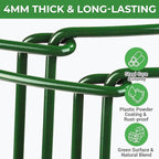 LEOBRO 24 Inch Plant Support Stakes, 6PCS Plant Stakes, Peony Cages and Supports, Garden Stakes, Plant Supports for Outdoor Plants Indoor Plants, Monstera Tomato Hydrangea Support Cage, 10" W x 24" H