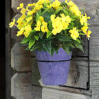CITYES 4 Pcs Artificial Flowers Outdoor Impatiens UV Resistant Silk Impatiens Flowers Yellow Faux Flowers Impatiens Bushes Artificial Impatiens for Pot Patio Lawn Garden Hanging Basket Porch Decor
