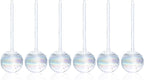 Clear Plant Watering Globes Set of 6 - Large Self Watering Globes for Indoor & Outdoor Plants - Automatic, Glass Watering Bulbs for Daily Use, Plant Watering Devices
