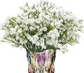6-Pcs 21” Secure-Stem Realistic Artificial White Babys Breath (Gypsophila) Flowers with No-Shedding Design — Perfect for Wedding Centerpieces, Home Decor & Vase Fillers