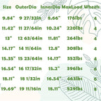 18.1 Inch Square Rolling Plant Caddy Saucer with Wheels, Heavy Duty Wheeled Planter Stand for Potted Plant, Coaster Roller Base Tray with Casters, Flower Pot Dolly Holder for Indoor Outdoor