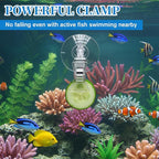 8 Pcs Aquarium Suction Cups with Clips Aquarium Suction Clips, Clear Plastic Cup Clip, Plant Leaf Seaweed Clip Underwater Feeder Fish Feeding Tool for Fish Tank