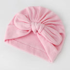 BQUBO Baby Turban Hats and Mittens Set Newborn Infant Hospital Hats Caps with Bows for Baby Boys Girls 0-12 Months