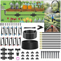 240FT Drip Irrigation System for Garden: 1/2" Quick Connect PE Tubing Automatic Water Sprinkler Kit Adjustable Misting Part 1/4" Watering Hose for Outdoor Raised Bed Plants Flower Yard Greenhouse