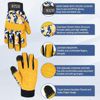 Cowhide Leather Thorn Proof & Puncture Resistant Gardening Gloves for Women and Men, Touchscreen Compatible Working Gloves for Weeding, Digging, Planting, Gardening Gifts for Women (Small)