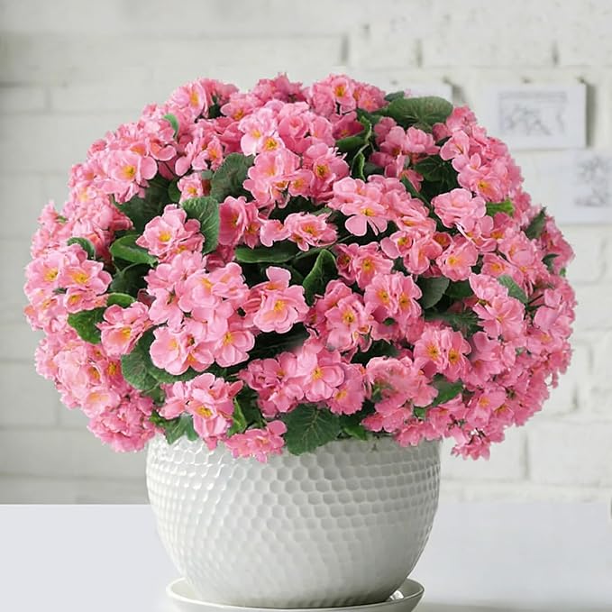 26Pcs Geranium Artificial Flowers for Outdoors Decoration Geranium Silk Flowers Outsides UV Resistant Garden Plant Faux Flower for Front Door Garden Porch Planter Patio Balcony Yard Indoor Home (Pink)
