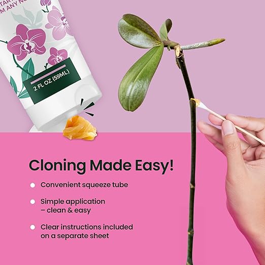 Keiki Paste 2oz - Cloning Paste for Plants Up to 150 Applications, Keiki Paste for Plants to Grow Orchids Baby Plant & New Blooms, Ideal for Orchids & Houseplants, Convenient Plant Cloning Formula