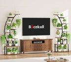 BACEKOLL Plant Stand Indoor with Grow Lights, 9 Tiered Metal Plant Shelf, 64" Tall Plant Stand for Indoor Plants Multiple, Large Plant Rack Display Shelf, Curved Plant Holder for Living Room, Patio