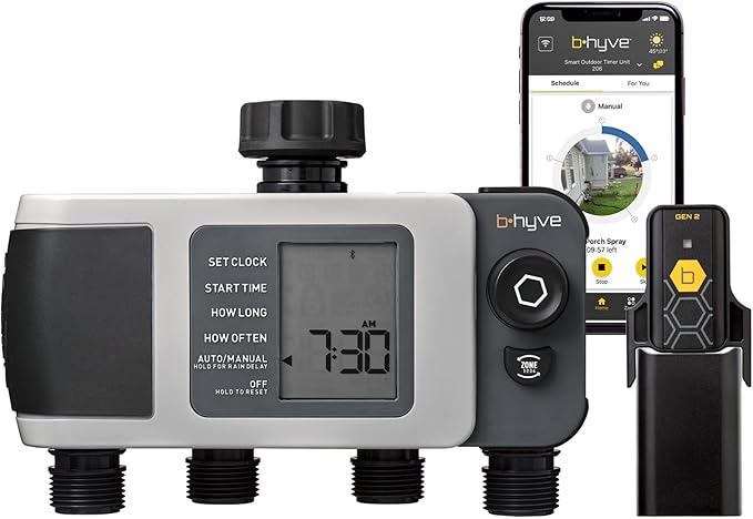 Orbit 24639 B-hyve XD 4-Port Smart Hose Watering Timer with Wi-Fi Hub